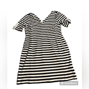 BANANA‎ REPUBLIC Black/White Ponte Knit Dress Size 14